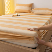 a类良品纯棉老粗布床，笠单件全棉床罩床，套保护罩防尘罩床单三件套