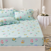床笠单件纯棉防滑固定床罩席梦思床套全棉保护套1.8m1.5米 可定制