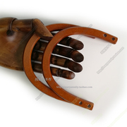 12cm-U形包袋木手挽 中纤板材质、子母螺丝款diy手工包配件 潮款