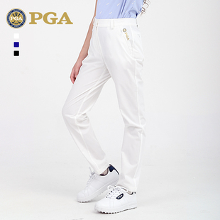 美国PGA儿童高尔夫裤子青少年运动长裤春秋球裤速干弹力腰女童装