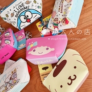 日本布丁狗机器猫双子星，美乐蒂卡通，可爱迷你三角零钱包