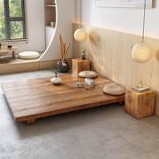 日式榻榻米床实木床主卧床1.8米1.5米1.2米松木床，拼接床双人床木