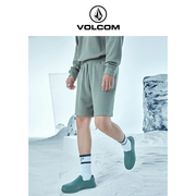 VOLCOM钻石男装户外品牌纯棉透气针织短裤2024夏季运动休闲裤