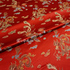 正红色大红色经典中式龙凤呈祥织锦缎布料丝绸缎子汉服古装面料