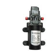 直流12v微小i型，24v电动抽水泵60w自吸隔膜泵，洗车喷药喷雾器增压泵