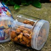 圆形塑料罐 pet罐子密封罐带盖食品级商用透明小瓶子8585 塑料瓶