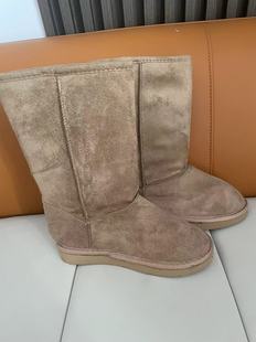 雪地靴儿童女款2024冬季加厚加绒男女童靴子麂皮绒面防滑棉鞋