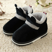 棉拖鞋女冬季包跟加绒加厚底家居家鞋外穿防滑卡通可爱儿童棉鞋子