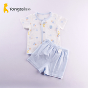 童泰婴儿短袖套装1-2岁男女宝宝夏季薄款莫代尔半袖衣服夏天外出