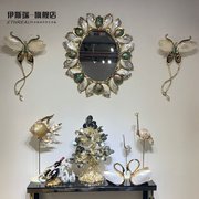 贝壳装饰镜玄关墙面，挂饰沙发墙客厅挂件，轻奢样板房创意工艺品