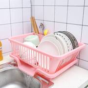 沃之沃大号加厚塑料厨房碗碟盘子餐具沥水收纳篮水槽边滴水晾碗架