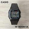 卡西欧手表casiow-800h-1a黑色，复古户外运动休闲防水电子表