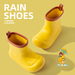 儿童雨鞋雨靴男女童防水防滑幼儿园水鞋小孩宝宝上学外穿亲子套鞋