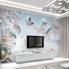 电视背景墙壁纸客厅立体壁画大气，现代简约立体墙纸，8d影视墙布定制