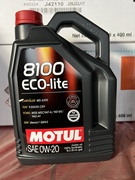 摩特motul8100eco-litesnplus0w-20全合成机油5升