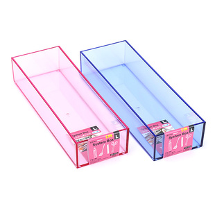 日本亚克力抽屉分隔盒桌面收纳盒文具笔餐具整理盒隔格分类收纳格