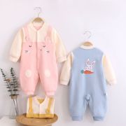 婴儿衣服连体衣秋装6个月9个月12个月宝宝套装纯棉爬服秋季连体服