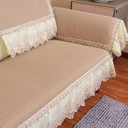 真皮沙发垫防滑坐垫简约美式现代四季通用北欧纯色夏季欧式沙发套