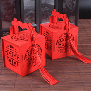 创意手提木质喜糖盒子，结婚庆回礼盒，复古中国风糖果盒大号可装烟