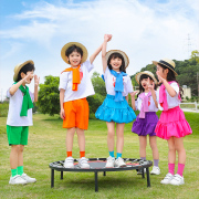 小学生校服夏季装套装短袖儿童运动休闲年级班服幼儿园园服演出服