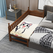定制拼接床加宽床实木儿童床带护栏宝宝床边床，加床婴儿小床拼大床