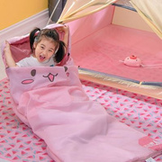 儿童睡袋户外学生午休春秋加厚款冬季露营室内保暖单人宝宝防