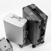 全铝镁合金行李箱男女，24寸铝框万向轮拉杆箱，20寸登机旅行金属箱子
