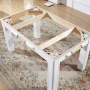 欧式白色黄玉大理石餐桌椅组合长方形实木餐桌一桌4椅6椅