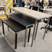 宜家国内利蒙奥勒夫书桌，写字台办公桌电脑桌可升降简易家具