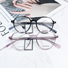 时尚复古眼镜，圆框复古超轻板材小脸可配度数，平光眼镜框83221