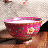 景德镇陶瓷器米饭碗中式家用骨瓷，汤碗高脚仿古餐具单碗结婚做寿碗