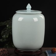 景德镇陶瓷米缸带盖米桶密封茶叶罐中式抽水桶，大号油缸水缸腌菜缸