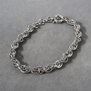 欧美个性独特银色重工高级金属粗链条锁骨链欧美小众复古时尚项链