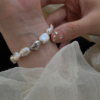 手链ins小众设计巴洛克淡水珍珠，不规则异形，925纯银轻奢高级感手串