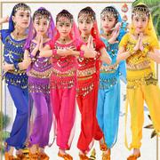 儿童印度舞蹈服女童六一肚皮舞表演服幼儿园新疆民族舞演出服