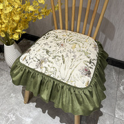 田园美式餐桌椅垫四季通用防滑家用法式高档奢华欧式椅子坐垫定制
