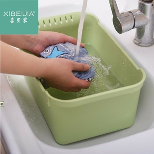 长方形加厚塑料盆洗脸盆洗碗厨房，洗菜水槽水池专用洗衣盆加深耐用