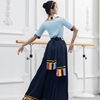 民大藏族舞蹈A字版专业课练习拖地半身长裙 臧舞考级广场舞大摆裙