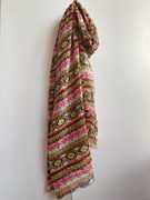 bershka春秋季女生围巾，欧美风印花沙滩巾薄款多功能，丝巾包裹披肩