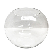 50CM大号加厚透明圆球形玻璃金鱼缸圆形J特大型玻璃缸透明玻璃容