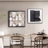 抽象黑白壁画客厅沙发背景墙装饰画现代简约餐厅饭厅玄关高档挂画