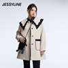 jessyline女装冬季 杰茜莱娃娃领羊毛呢外套女 245207491