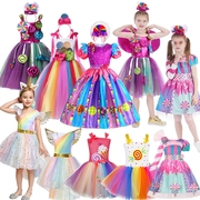 六一儿童糖果裙派对服装公主裙小女孩舞台表演节日cos连衣裙外贸
