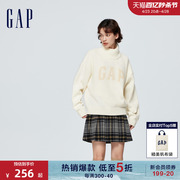 gap女装冬季半高领粗针套头，毛衣宽松休闲羊毛，柔软针织衫836347