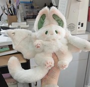 工厂飞天大兔子毛绒玩具可爱蝙蝠兔带翅膀公仔送女生玩偶礼物