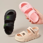 夏季男女童包头护趾凉鞋，儿童软底防滑沙滩鞋小童运动凉鞋透气