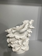 现代简约手工陶瓷白色创意艺术镂空几何花器花瓶摆件家居桌面酒店