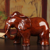 木雕大象摆件实木质，红木雕刻工艺品木象动物，新中式客厅玄关摆设