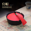 中国风有盖防风烟缸家用室内陶瓷故宫官帽创意个性新中式烟灰缸