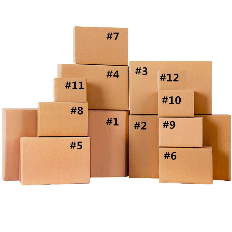 纸箱3号到12号特硬纸盒飞机盒5层纸箱印字图片大盒子小盒子
